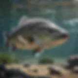 Majestic Chinook Fish in Pristine Waters Majestic Chinook Fish in Pristine Waters