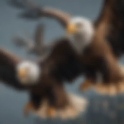 Majestic Eagle Pair in Flight