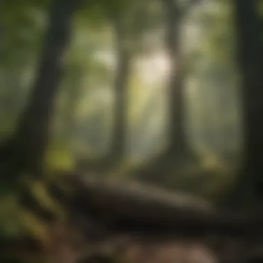 Majestic Forest Canopy in Catskill Mountains