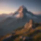 Majestic Mountain Peak at Sunrise