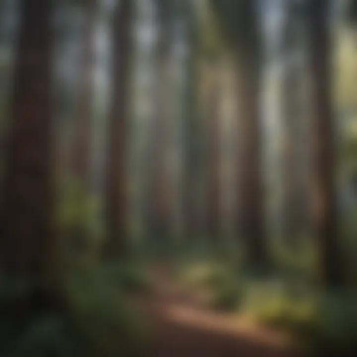 Majestic Redwood Forest Canopy