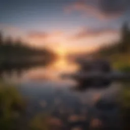 Majestic Sunset over Otter Lake
