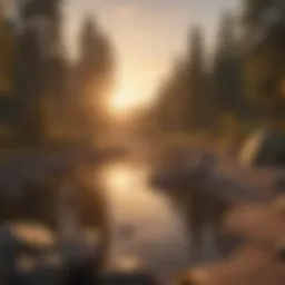Majestic sunset over River Road Campground