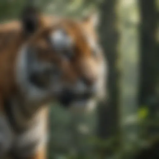 Majestic Tiger in Rainforest