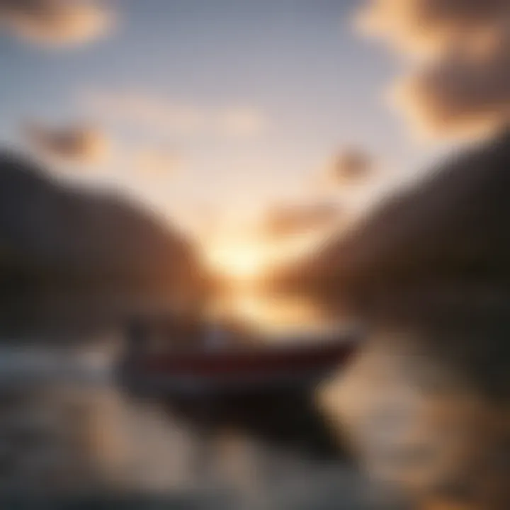 Captivating Sunset Boating Scene