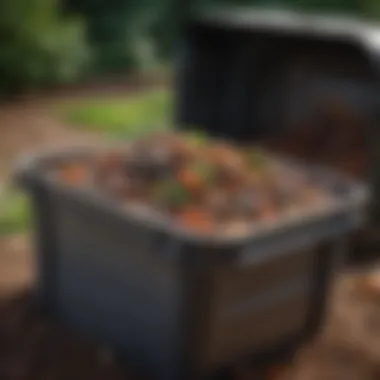 Impact of Metal Waste on Compost Quality Metal waste in compost container