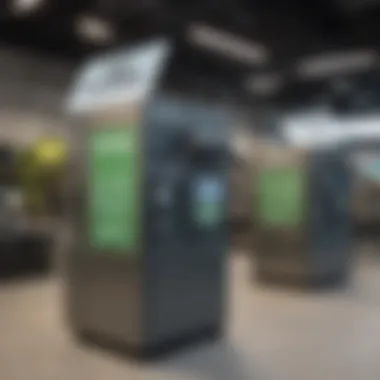 Dedicated E-Waste Recycling Station at Micro Center Micro Center's dedicated e-waste recycling station showcasing a variety of electronic devices ready for responsible disposal.