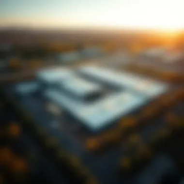 Aerial view of the Montgomery Recycling Center highlighting its layout