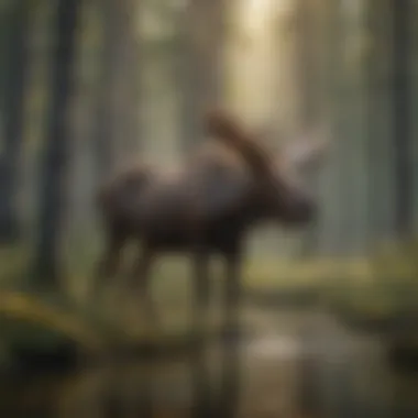 Habitat Conservation Initiatives Landscape showing moose habitat conservation efforts