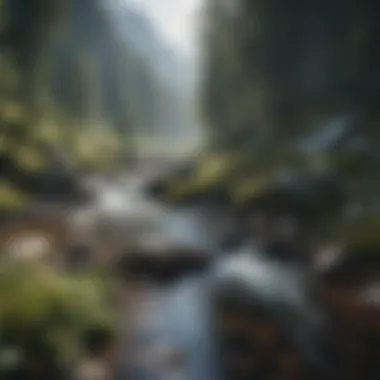 Pristine Mountain Stream Crystal Clear Mountain Stream