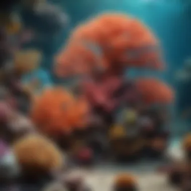 Colorful Coral Reef Habitat Vibrant Coral Reef Ecosystem