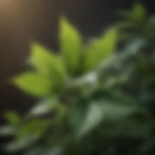 Detailed depiction of various nettle species showcasing leaf shapes and textures
