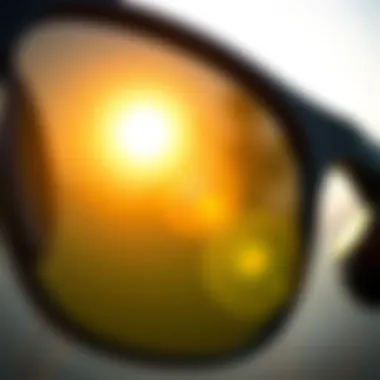 Innovative Sustainability in Oakley Products Close-up of Oakley sunglasses with eco-friendly materials