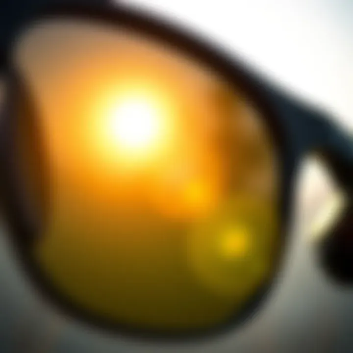 Innovative Sustainability in Oakley Products Close-up of Oakley sunglasses with eco-friendly materials