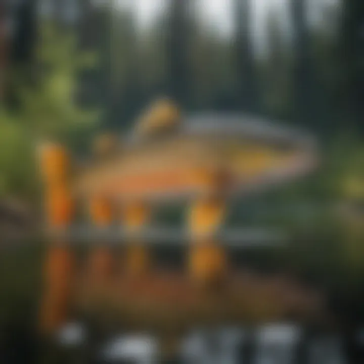 A scenic view of changing seasons impacting fish behavior
