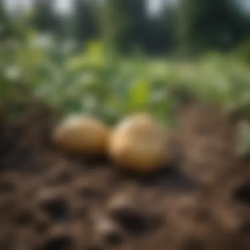 Organic Fungicide Spray on Potato Plants