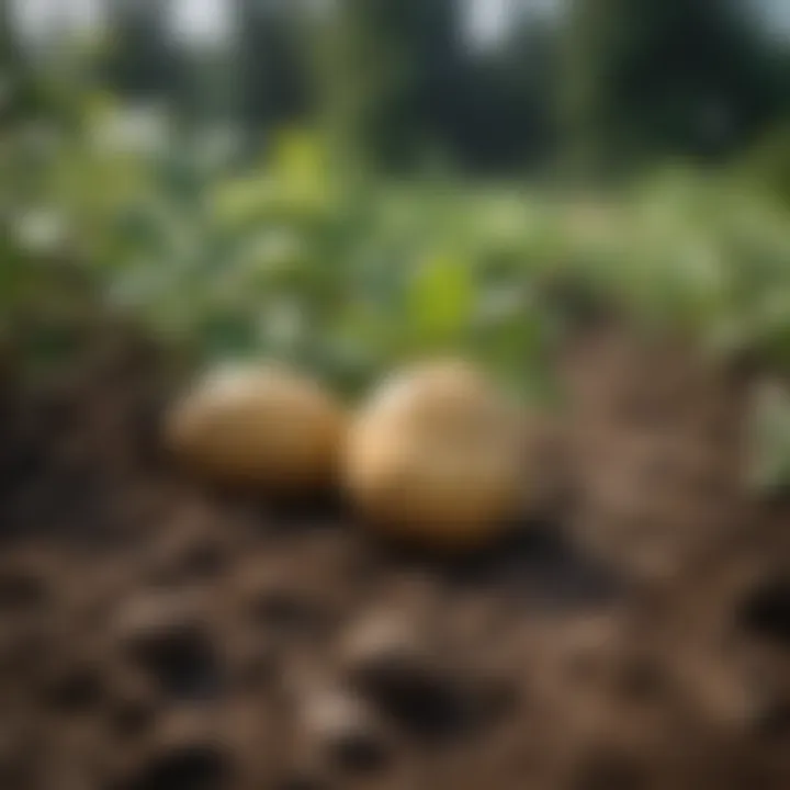 Organic Fungicide Spray on Potato Plants