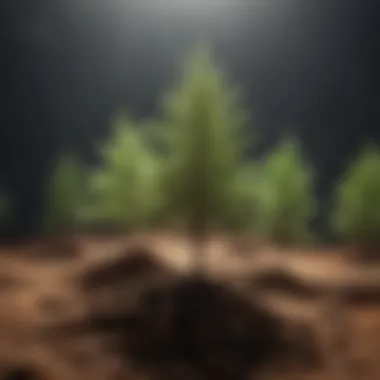 Different types of Christmas tree seedlings showcasing their unique characteristics.