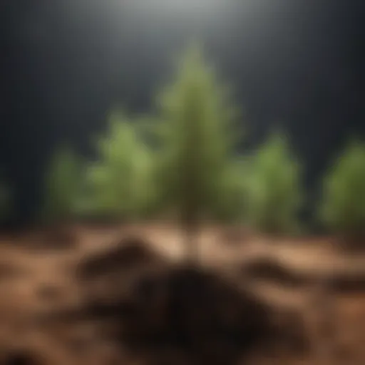 Different types of Christmas tree seedlings showcasing their unique characteristics.