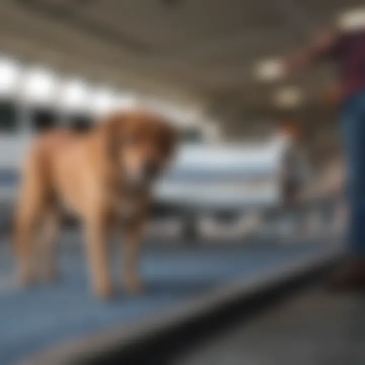 Passengers boarding at Dutchess County Airport