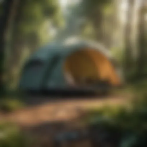 Pest Tent in Lush Green Environment