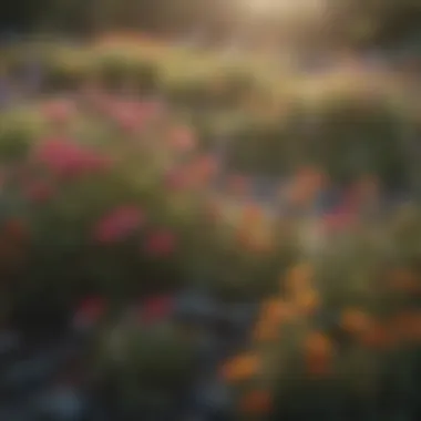 Colorful native wildflowers