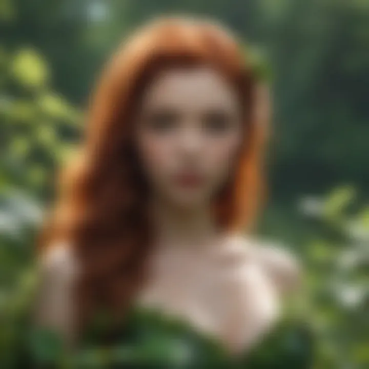 Poison ivy growing in its natural habitat, displaying typical environmental conditions.