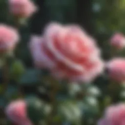 Exquisite Pink Rose Blossom