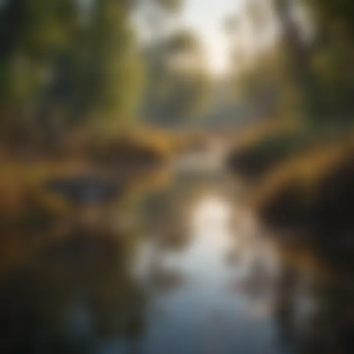 Harmonious balance in a natural wetland with waterfowl