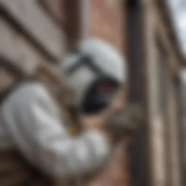 Professional Contractor Removing Asbestos Siding