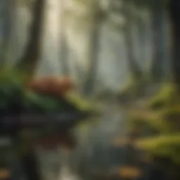 Illustration depicting diverse ecosystems in harmony