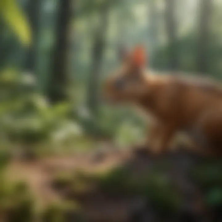 Illustration portraying sustainable practices for biodiversity