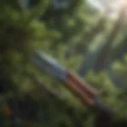 Pruning shears trimming tree branches