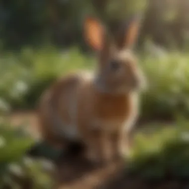 Rabbit interaction with diverse plant species