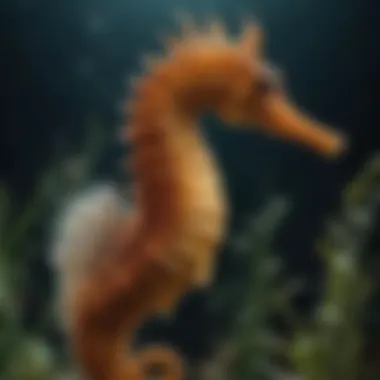 The Enigmatic Seahorse: Nature's Design A rare species of seahorse displaying unique adaptations for survival