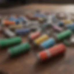 A diverse array of non-rechargeable batteries displayed on a table.