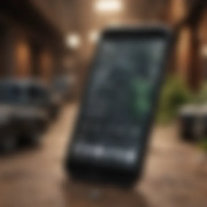 Infographic showing valuable materials in cell phones