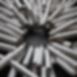 A collection of fluorescent tubes to be discarded responsibly