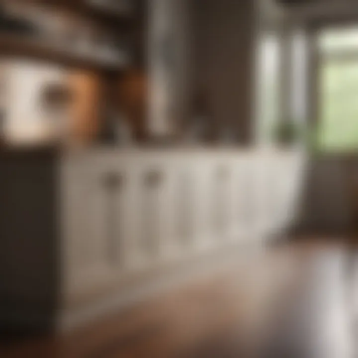 Restored kitchen cabinet with elegant design