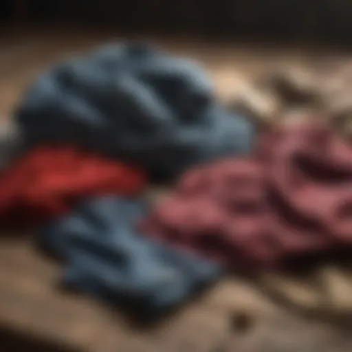 A vibrant assortment of clothes ready for donation