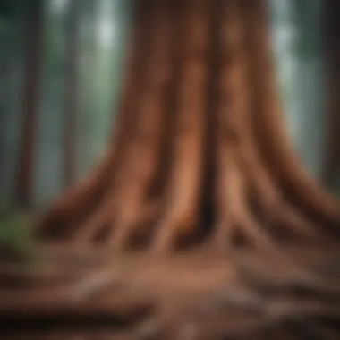 Intricate Root System of the Giant Sequoia Tree Root System of Giant Sequoia Tree