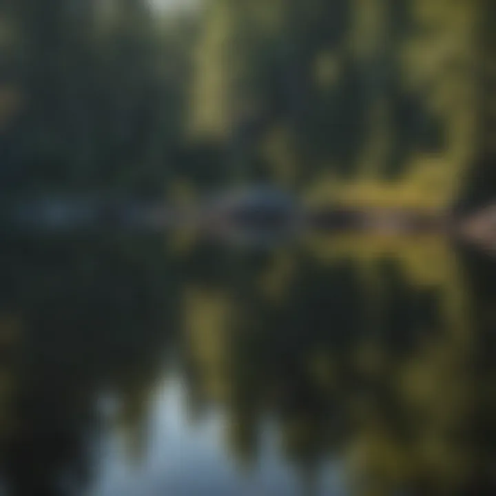 Serene Lake Reflections in Adirondack Wilderness