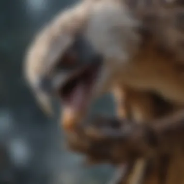 Predatory Precision: The Lethal Talons of Raptors Close-up of sharp talons gripping prey