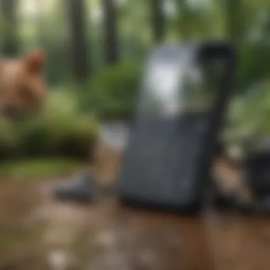Digital Storage Access Smartphone with a storage contact number on screen