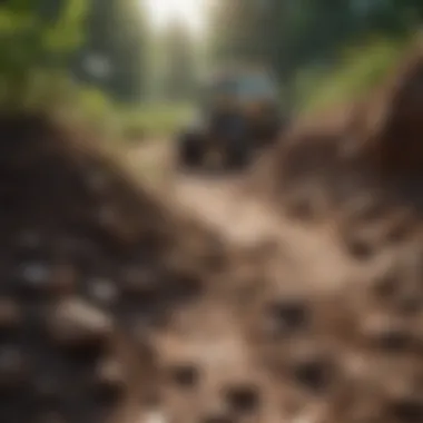 Soil analysis equipment in use