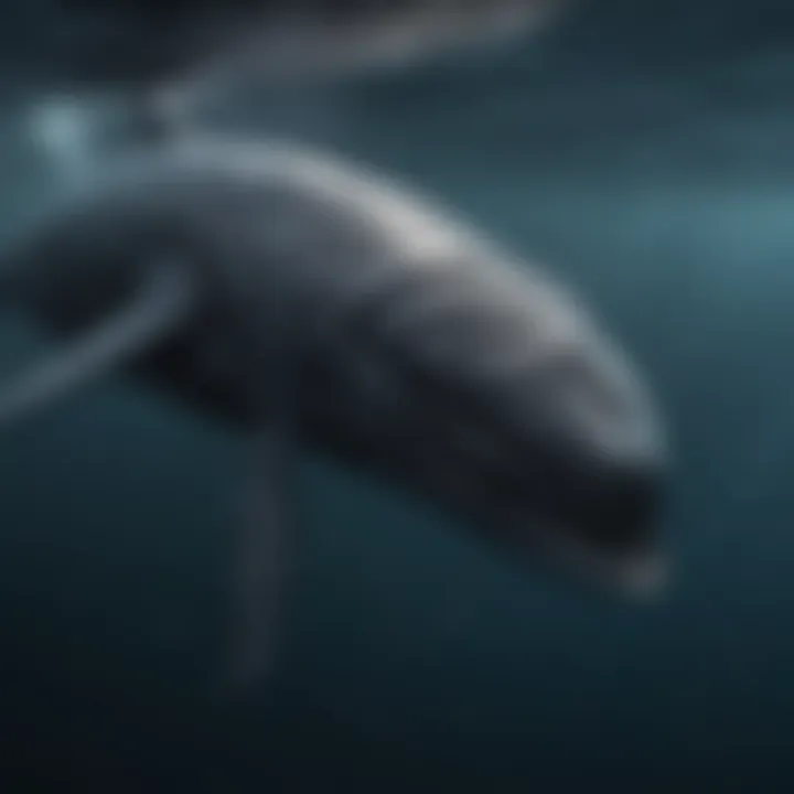 Sperm Whale Diving Deep into the Ocean Depths