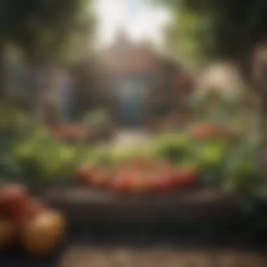 Community Garden: A Source of Fresh Produce Vibrant community garden showcasing fresh produce