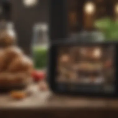 Leveraging Technology for Food Sharing Innovative food-sharing app interface on a smartphone