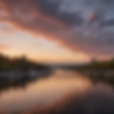 Sunset Glow Over Poughkeepsie Riverfront