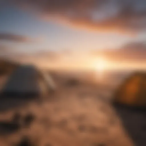 Majestic Sunset over Sandy Point Campsite